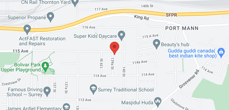 map of 11480 139A STREET